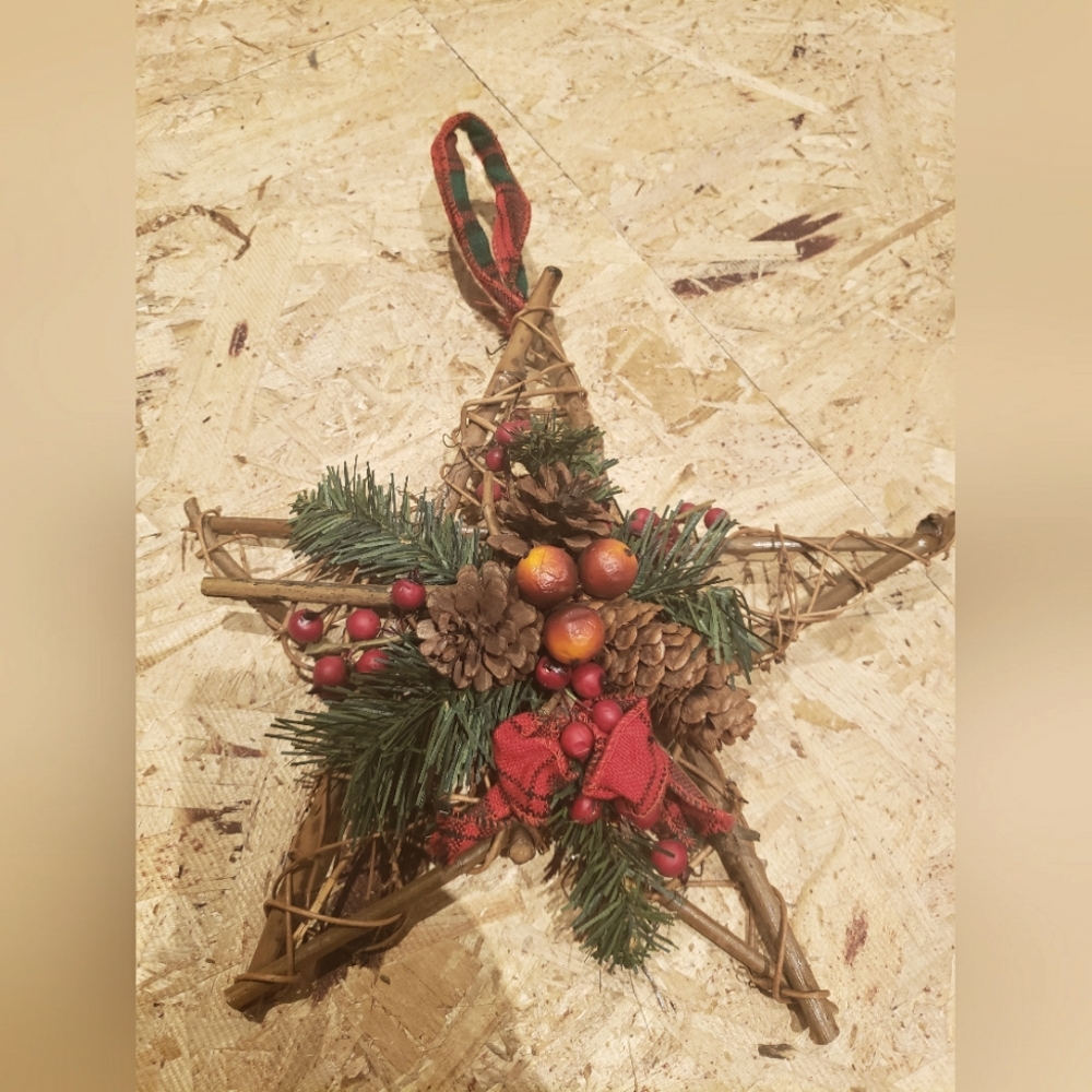 Christmas Rustic Wooden Star Decor